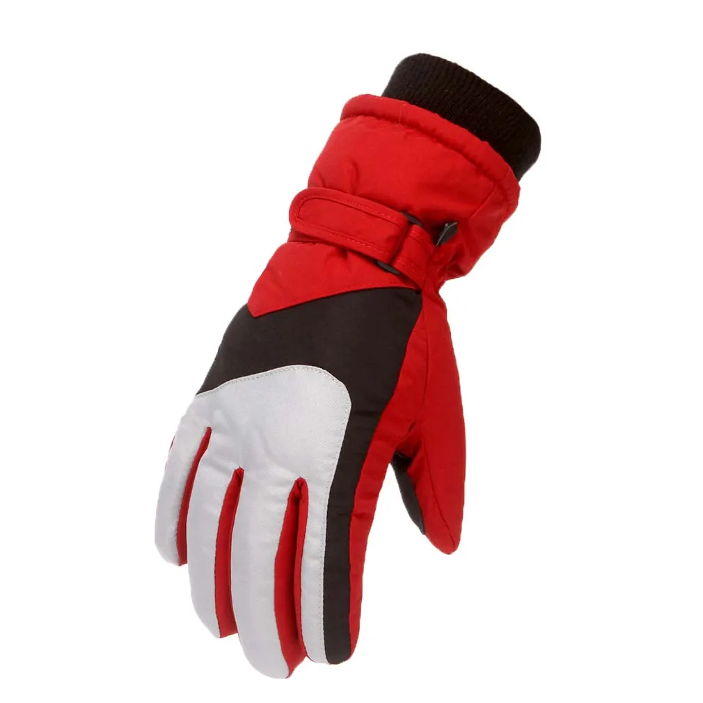 Kids Snowboarding Ski Gloves Winter Windproof Warm Full Finger Children Cotton Mittens Breathable for outdoor skiing cycling