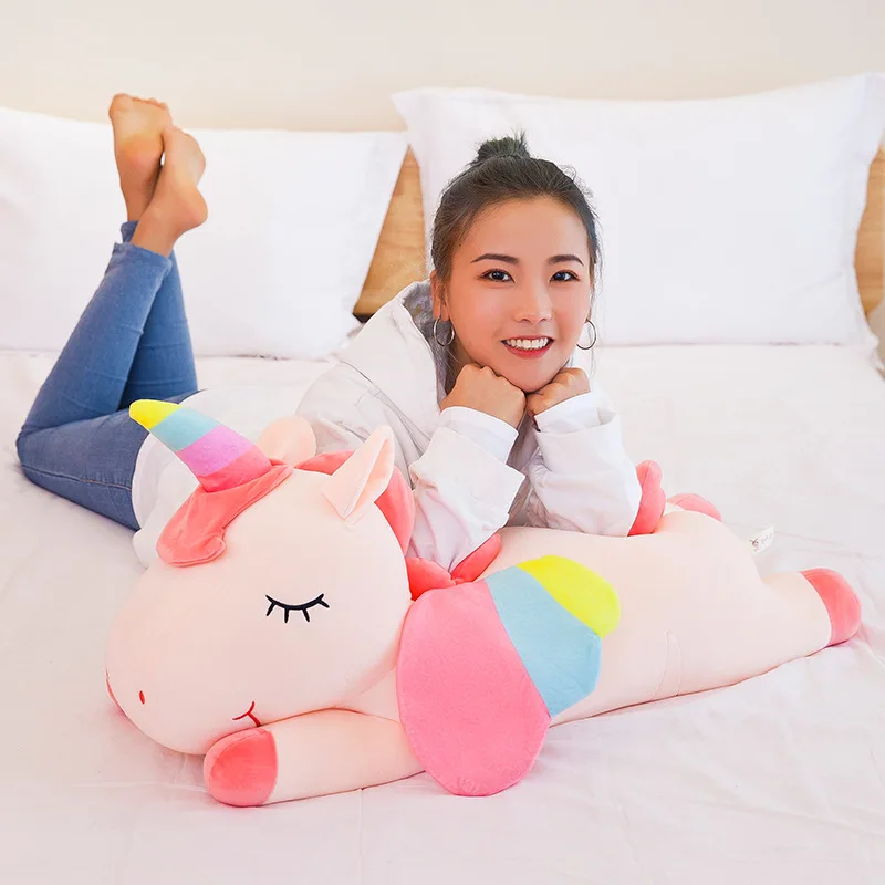 

Software Rainbow Angel Unicorn Doll Plush Toy Net Red Pillow Custom Logo