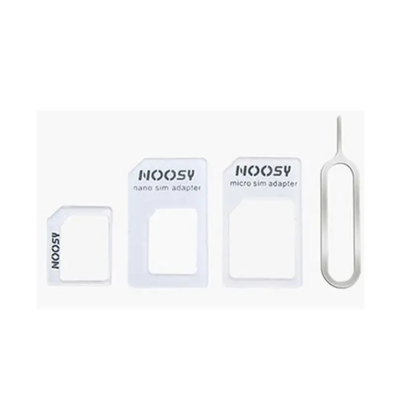 3 в 1 Nano Micro в стандартный адаптер sim-карты для iPhone 6 5 5S samsung htc - Цвет: White