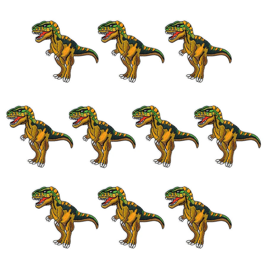 

Dinosaur Clothes Patches for Children Cartoon Animal Embroidered Badge Applique Patch for Clothing Sewing Garment T-shirt 10 PCS