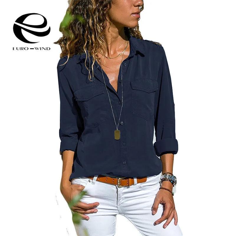 Plus Size 5XL Autumn Womens Tops and Blouses Long Sleeve V-neck Solid Female Casual Loose Women Tops Shirt Blusas Mujer De Moda Plus Size 5XL Autumn Womens Tops and Blouses Long Sleeve V-neck Solid Female Casual Loose Women Tops Shirt Blusas Mujer De Moda