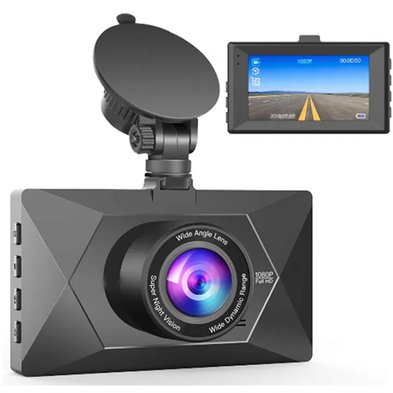 3 дюймов Автомобильный цифровой видеорегистратор черная коробка 1920x1080P HD