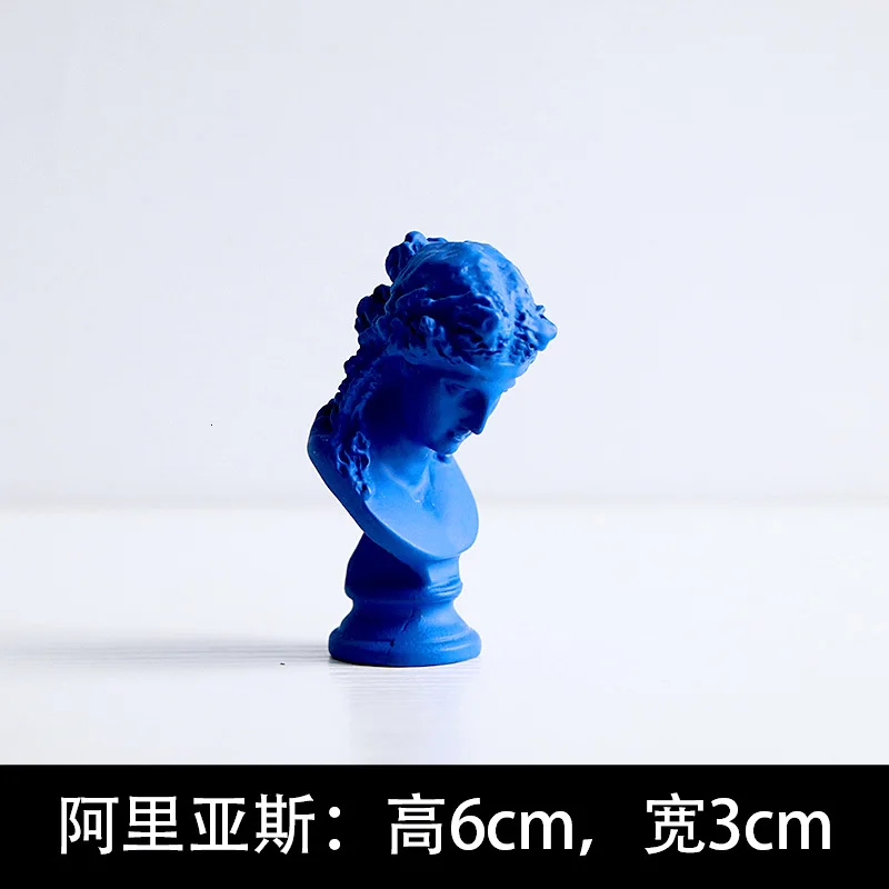 Головные портреты Давида бюст статуя Michelangelo Buonarroti смолы ремесленника Офис Отель гостиная украшения подарок - Цвет: 6