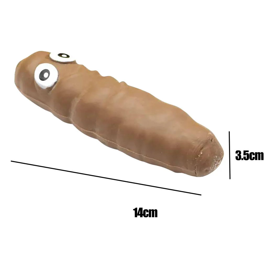 2 шт. Squishies медленно поднимающаяся Новинка Squeeze Turd эластичный Poo Снятие Стресса Squeeze Hand Toy шалость облегчение Squeeze Toy забавные подарки
