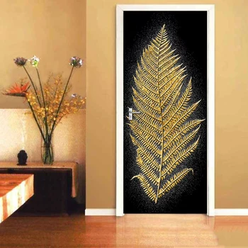

3D Step Door Sticker New Decals Mural Leaves DIY Selfadhesive Waterproof Wallpaper Posters Renovation For Home Decor For Gifts