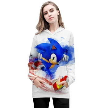 

Anime Super Sonic The Hedgehog Hoodie Kids 3d Hoodies Children Coat Long Sleeve Pullover Cartoon Boys Sweatshirt Family Shirts