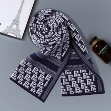 

Winter Letter Print Warm Scarf for Men Soft Long Cashmere Scarves Business Man Pashmina Neck Wrap Luxury Brand Male Neckerchief