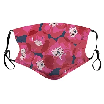 

1pcs Facemask Cute Print Multicolor Reusable Facemask maskera With Pocket Mondkapjes Washed Reusable Maska Washable Reusable