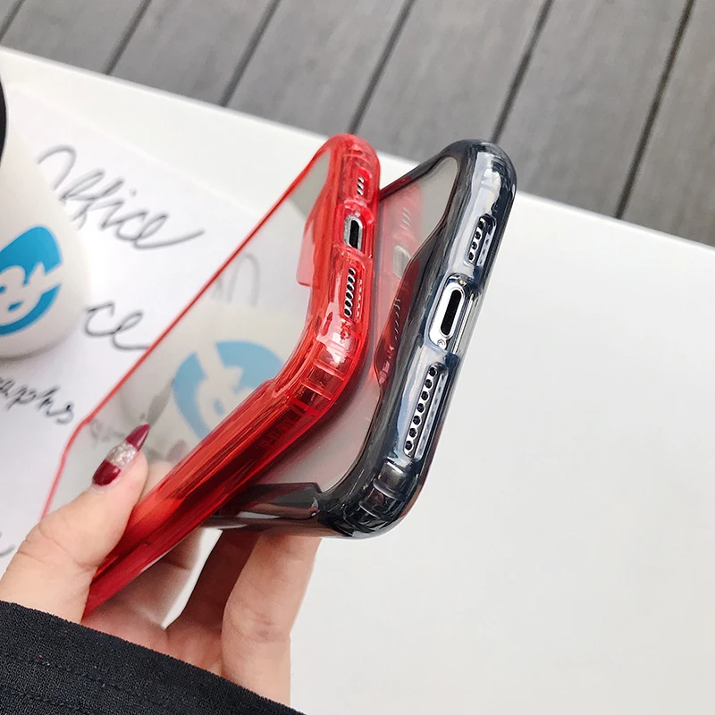 Hot Hybrid Shockproof Cover Case For Apple iPhone 11 Pro Max  11 Pro  11 Transparent TPU + PC Hard Acrylic Silicone shell Case (7)