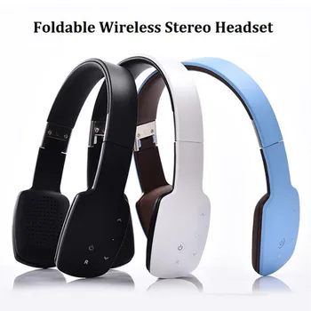 

Folding touch control Bluetooth headset wireless cable dual purpose HIFI noise reduction headset with Mic for iphone Samsung