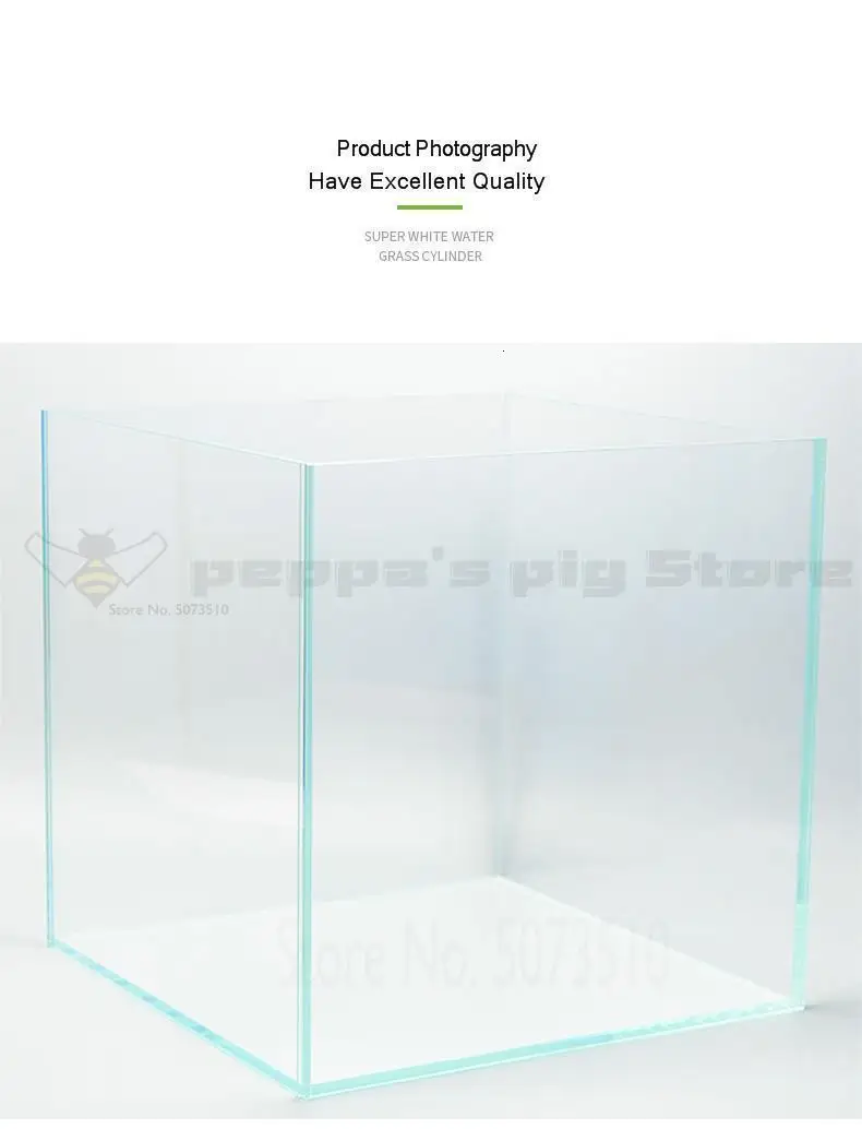 Ultra White Fish Tank Glass Aquarium Desktop Living Room Lazy Free Water Small Rectangular Turtle Fighting Fish Goldfish Tank