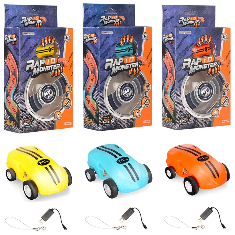 

Mini Special Effects Chariot Toy High Speed Stunt Car Decompression Racing Model 360 Degree Rotation Usb Charging For Kids