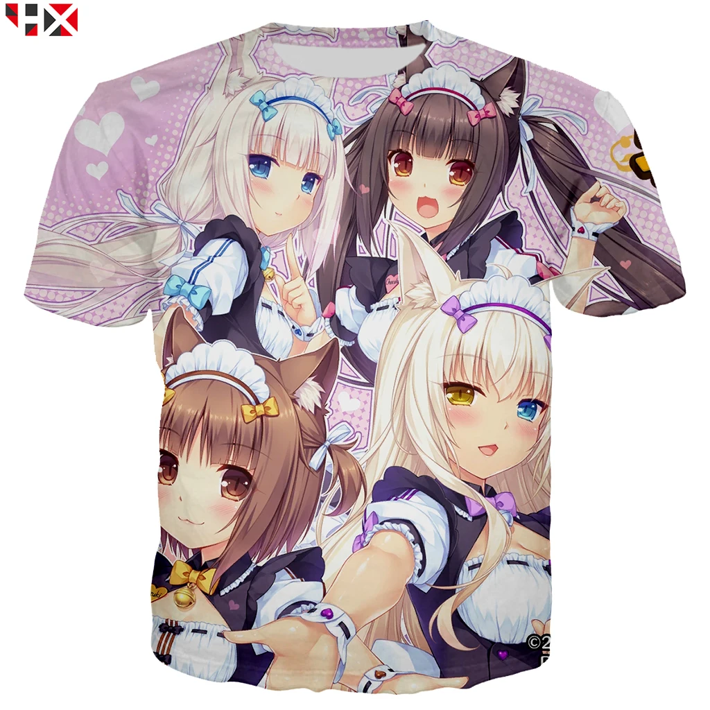 Футболка унисекс с 3D-принтом шоколада и ванили коротким рукавом | Мужская одежда