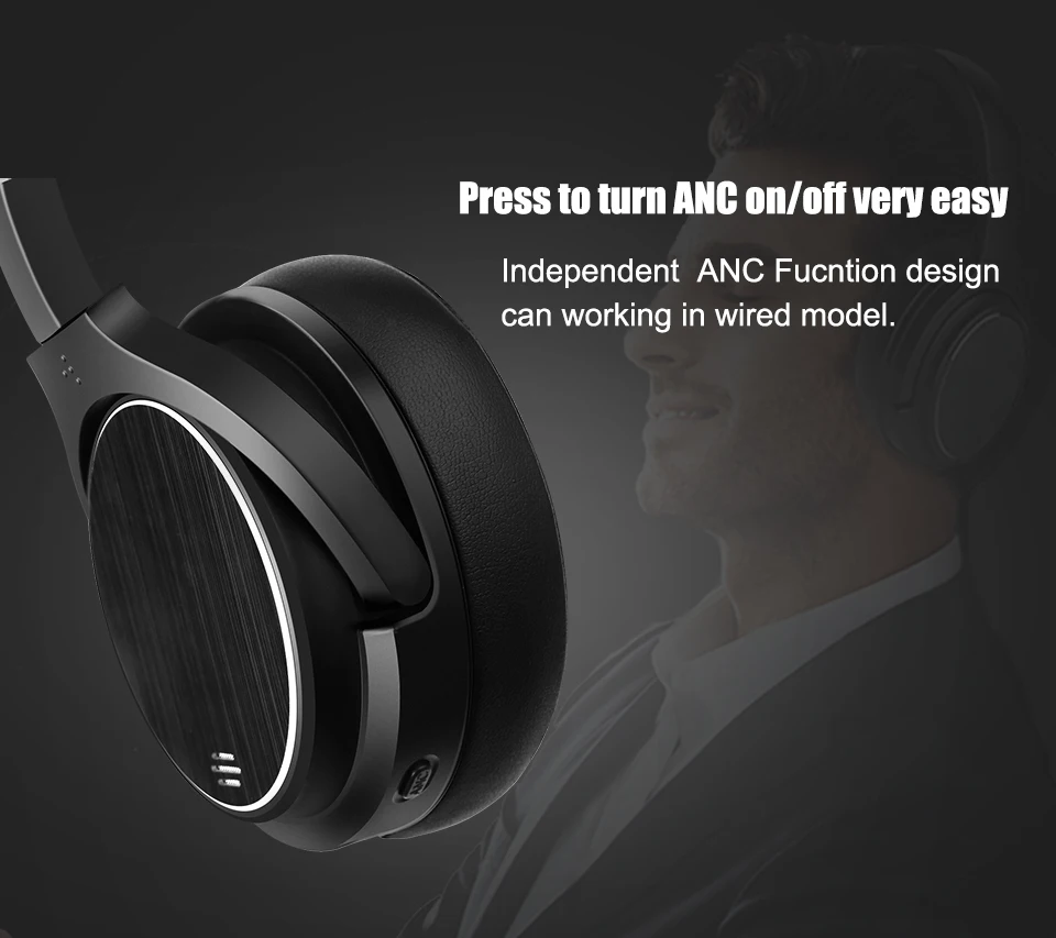 Original M1 ANC Bluetooth Headphone Wireless Bluetooth Headset Earphone For Tablet TV Phones Active Noise Cancelling Headphones