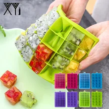 Xyj 24 Сетки силиконовые лотки с формами для кубиков льда квадратной формы льда Форма для мороженого на палочке для вина бар питьевой