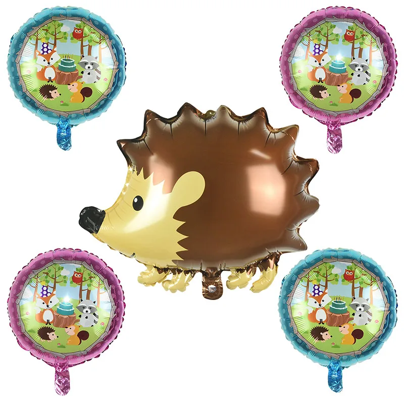 

1pc Large Animals Foil Balloons Hedgehog Squirrel Fox Globos Jungle Theme Birthday Party Decoration Kids Baby Shower Deco