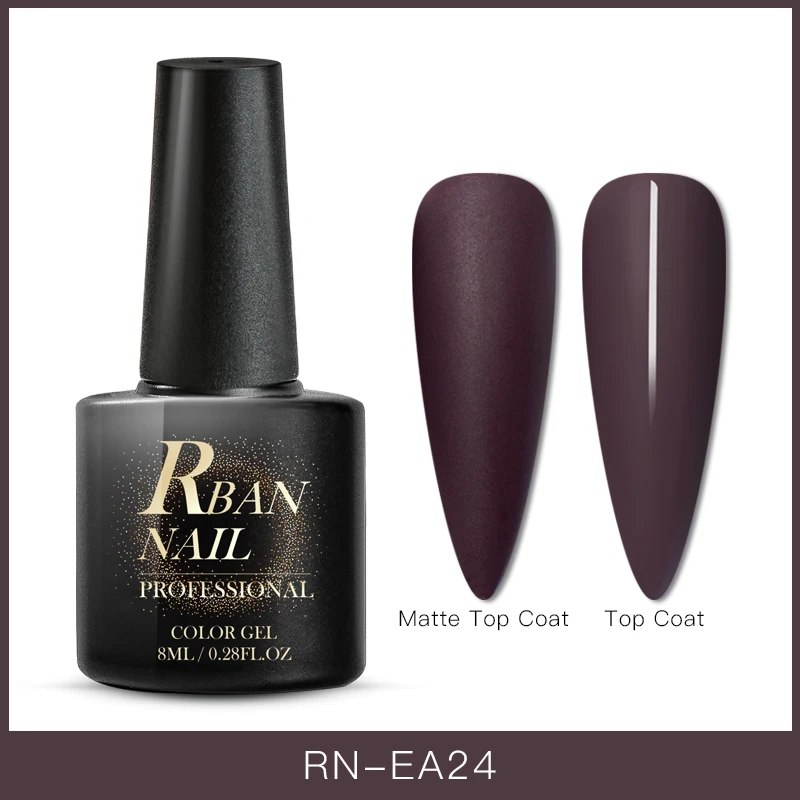 S07827 RBAN NAIL 8 мл цветной УФ-гель для ногтей матовое верхнее покрытие Гибридный гель для ногтей замачиваемый долговечный лак для ногтей гель лак Инструменты - Цвет: S07827