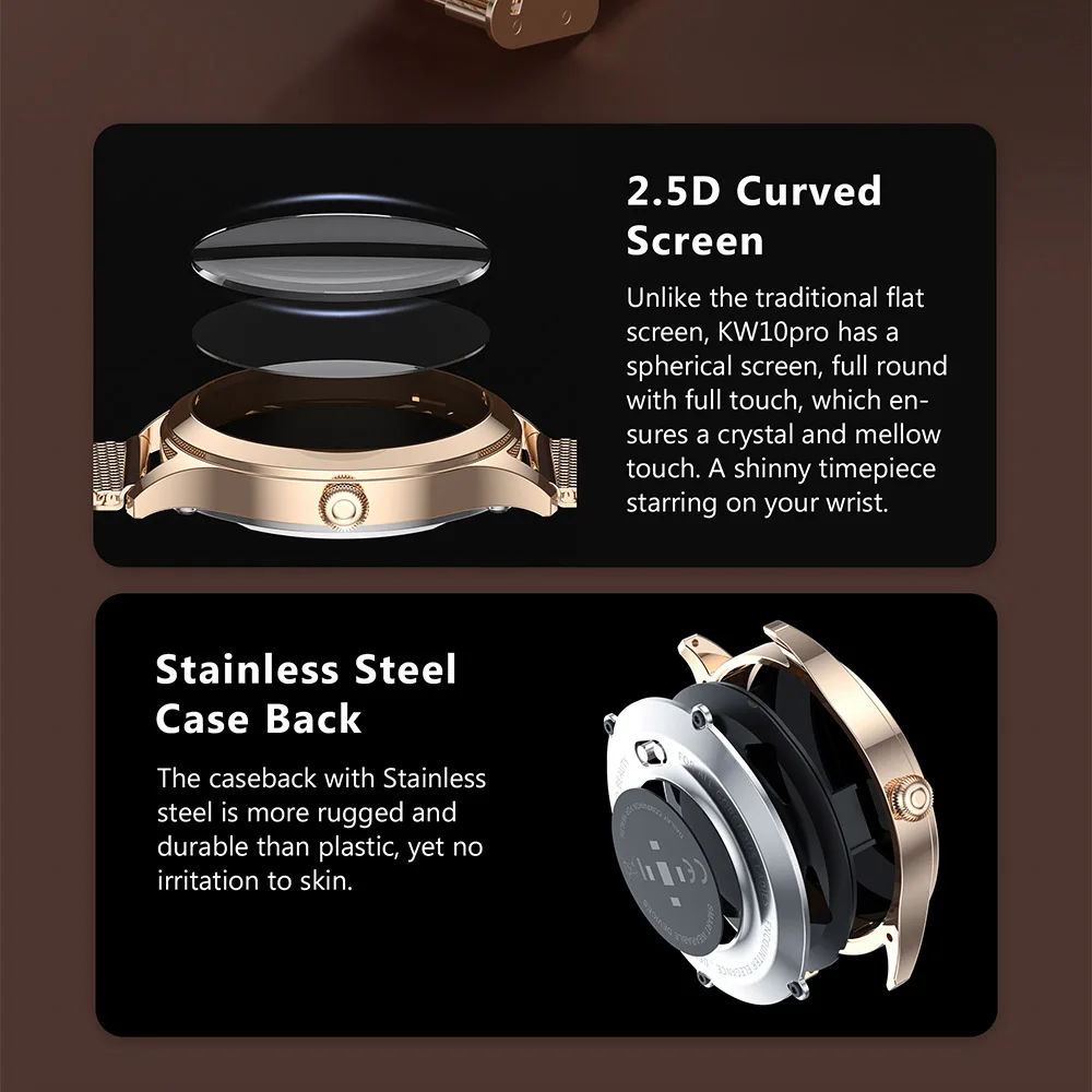 2020 New Kw10 Pro Smart Watches for Women IP68