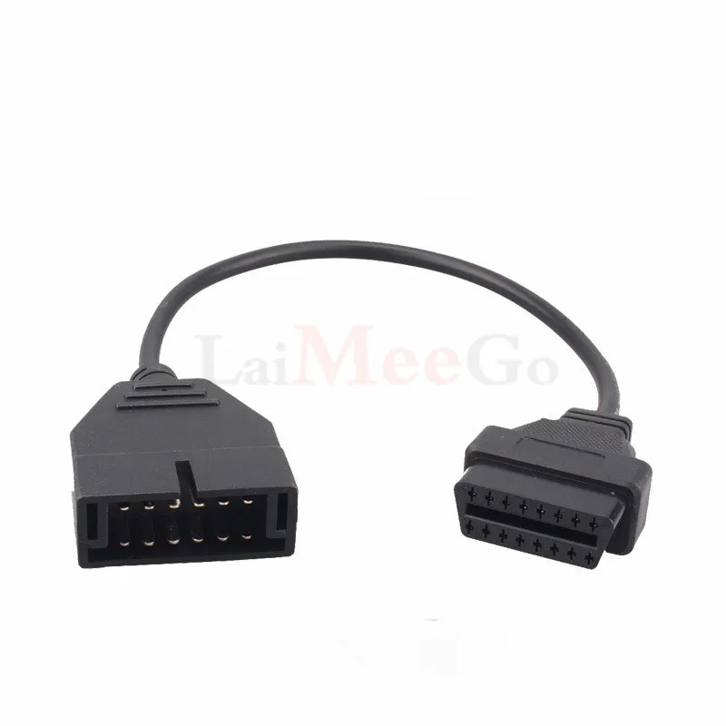 For GM12 OBD2 Adapter Cable for G-M 12 Pin to ODB2 16Pin Cable GM12 OBDII Connector OBD1 Auto Diagnosis Tool for GM 12 Pin 12Pin (4)