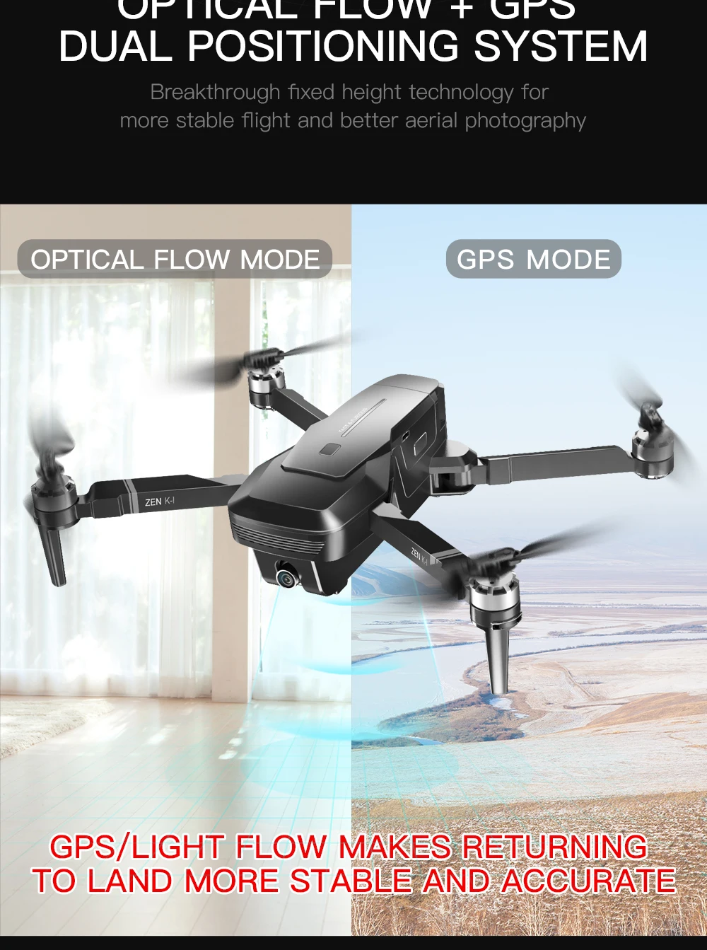 Visuo K1 gps Радиоуправляемый Дрон с 4K HD двойной камерой управление жестами 5G Wifi FPV Бесщеточный двигатель полёт 28 минут Дрон VS F11 B4W SG906