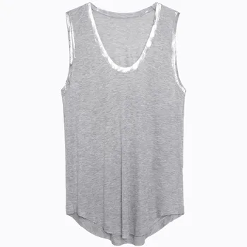 

Women Summer Tank Tops Hot Stamping Ladies Vest Simple Sleeveless T-shirt