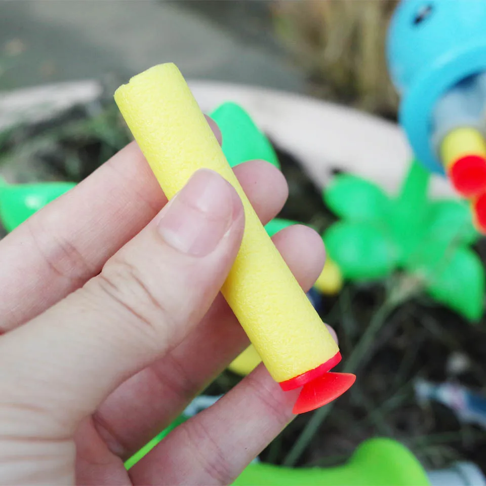 30/50/100PCS Children Toy Gun Yellow Soft Bullet Foam Guns Accessories Sucker Refill Darts EVA Military Gift For Boys Kid 4