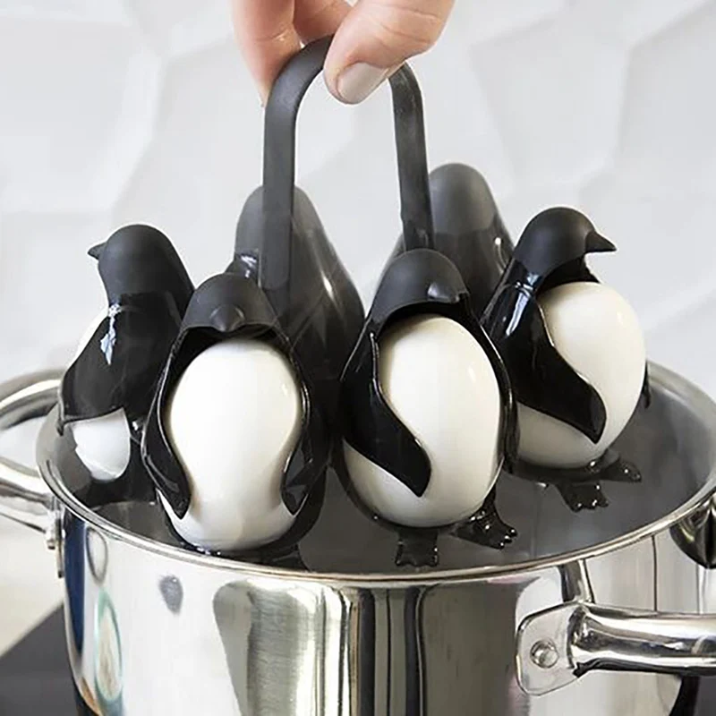 

Boiled Eggs Holder Hot Penguin-Shaped Egg Holder egg Cup Boil Multiple Eggs At Once Kitchen Tool Boiled Egg Accessories