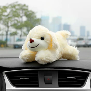 

Car Ornament Furry Dog Bamboo Charcoal Air Freshener Automotive Interior Decoration Toys Home Furnishing Adsorb Odor Air Purify
