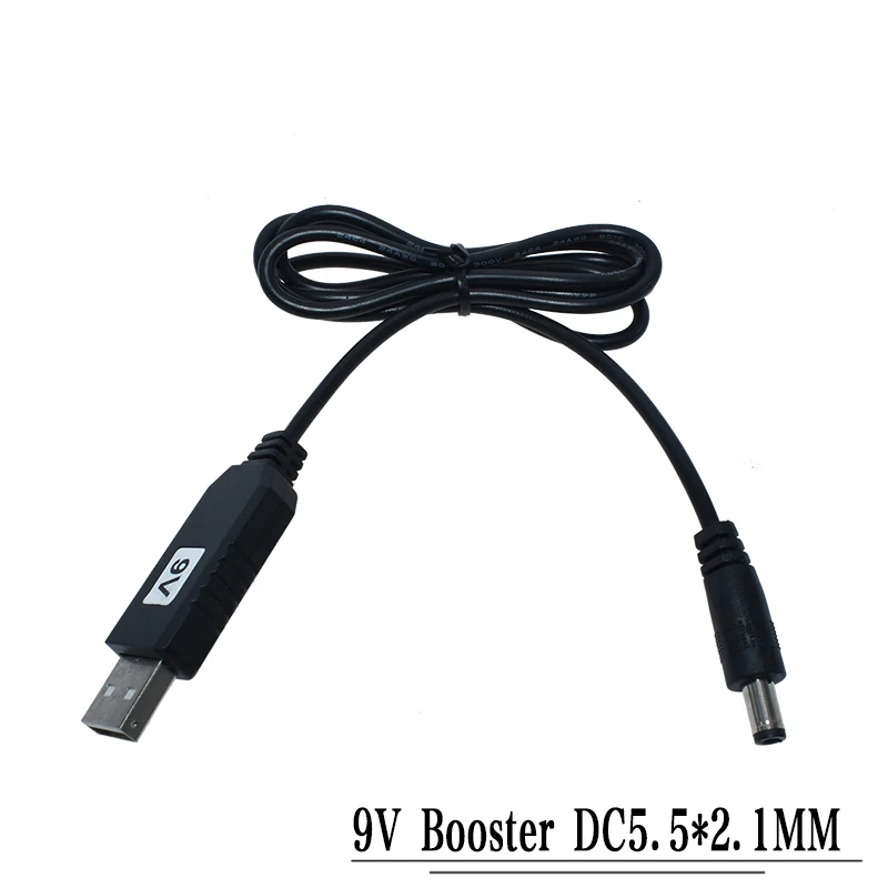 USB повышающий мощность линии DC 5 В к DC 5 в 9 в 12 В Повышающий Модуль USB конвертер Кабель-адаптер 2,1x5,5 мм Штекерный соединитель конвертер - Цвет: 9V