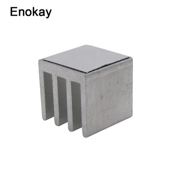 

Wholesale 100pcs Mini Aluminum Heat Sink 10x10x10mm Silver Chipset RAM Heatsink Cooling Cooler 1cm