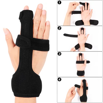 

Comfortable Adjustable Finger Supports Splint Metacarpal Support For Fracture Personal Health Care A35