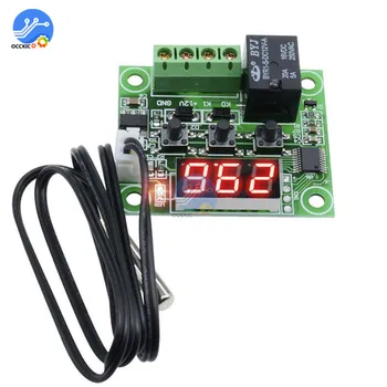

W1209 LED Digital Thermostat Temperature Control Thermometer Thermo Controller Switch Module DC 12V Waterproof NTC Sensor