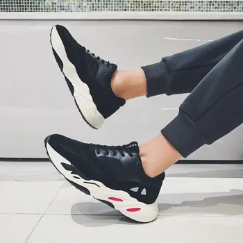 

2019 New Mens Shoes Casual Height Increasing Comfortable Men Sneakers Fashion High Quality Male Running Shoes