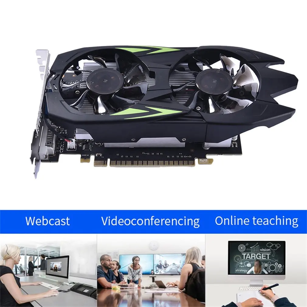 GTX 1050 TI-2G Graphics Card for Gaming 2GB GDDR5 128Bit 7008MHz Advanced Chip Stable Image PCI-E 3.0 16X |