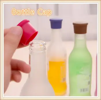 

Food-grade Silicone Wine Bottle Cap For Beer Top Bottle Lid Save Colorful Sealing Seasoning Stopper Easy For Home Travel Gadgets