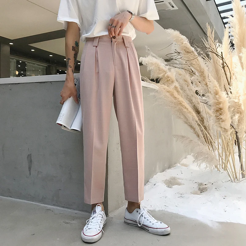 Men Black Gray Pink Fashion Casual 
