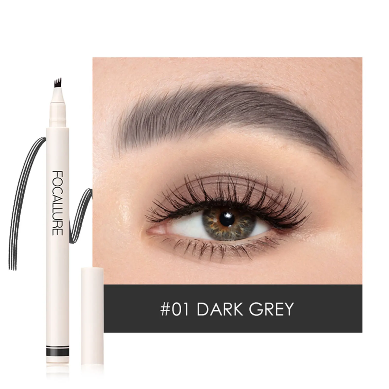 FOCALLURE Eyebrow Pencil Cosmetics Shade Waterproof Liquid Marker Tint For Eyebrows Professional High Quality Female Makeup | Красота и
