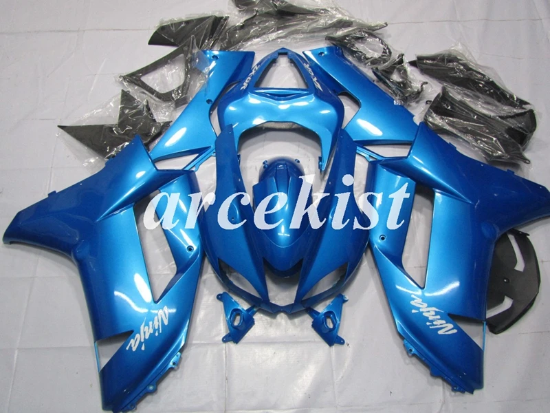 

4 Gifts New ABS Full Fairings Kit Fit for kawasaki Ninja ZX6R 636 2007 2008 07 08 6R ZX-6R Bodywork set blue bright
