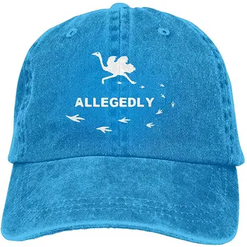 

Men Women Allegedly A White Ostrich Baseball Cap Denim Dad Hat Trucker's Cap