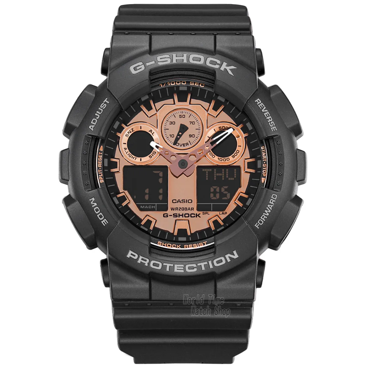 Casio часы мужчины г шок топ роскошный набор военный хронограф светодиодные цифровые часы спортивные водонепроницаемые кварцевые - Цвет: GA100MMC1A-1