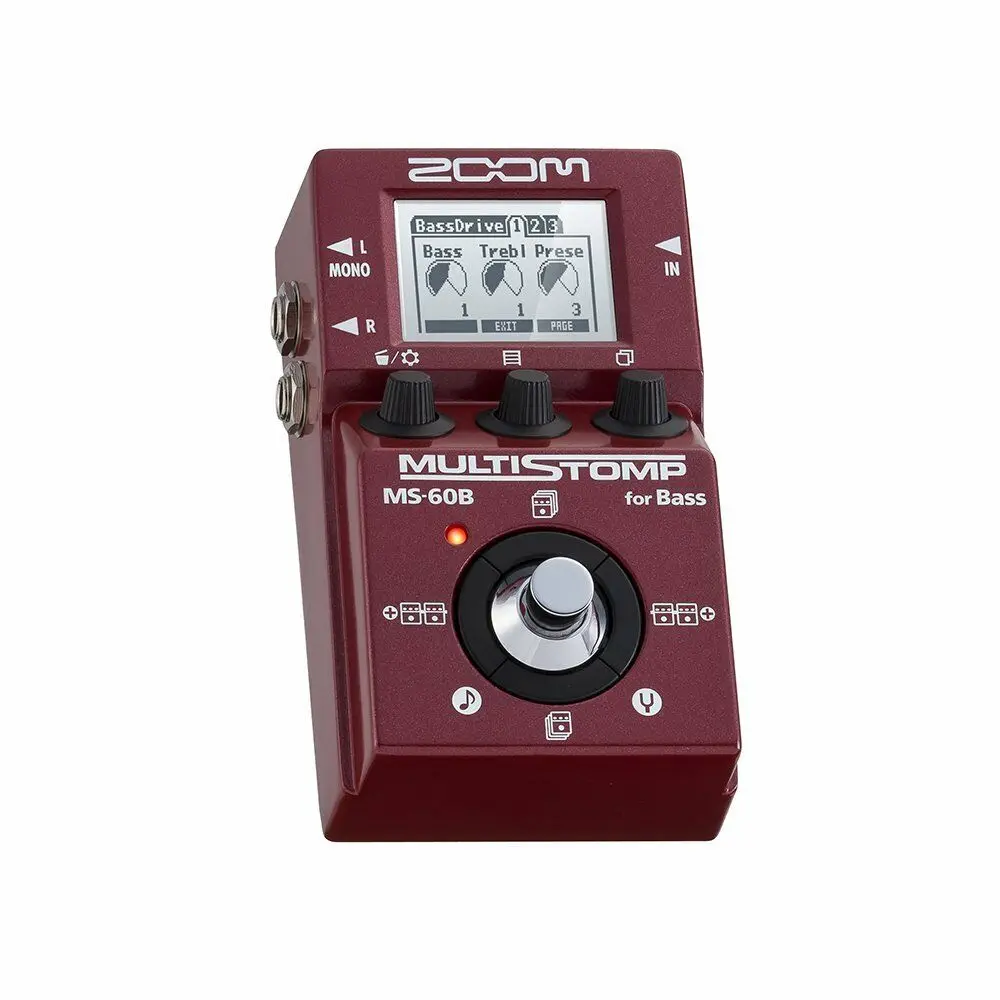 Zoom ms-60b интегрированный stomp бас-гитара однокомпонентный эффектор