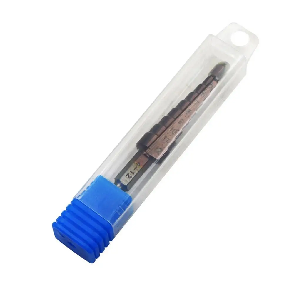 

M35 cobalt-plated Steel hexagonal handled straight groove Step Drills 4-12 Power Tools Drills
