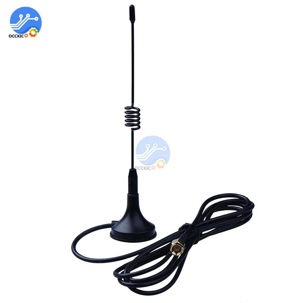 

5dbi 433Mhz Antenna GSM SMA Male Connector with Magnetic Base for 433Mhz Radio Signal Antenna