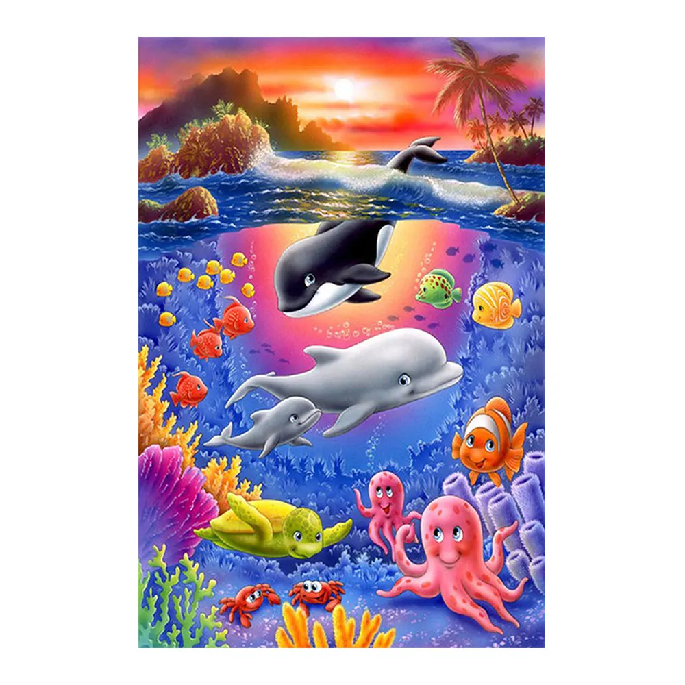 адриан честерман подводный мир. морские обитатели для детей. подводный мир для малышей. подводный мир для дошкольников. пазл ravensburger коралловый риф (10009), 150 дет.