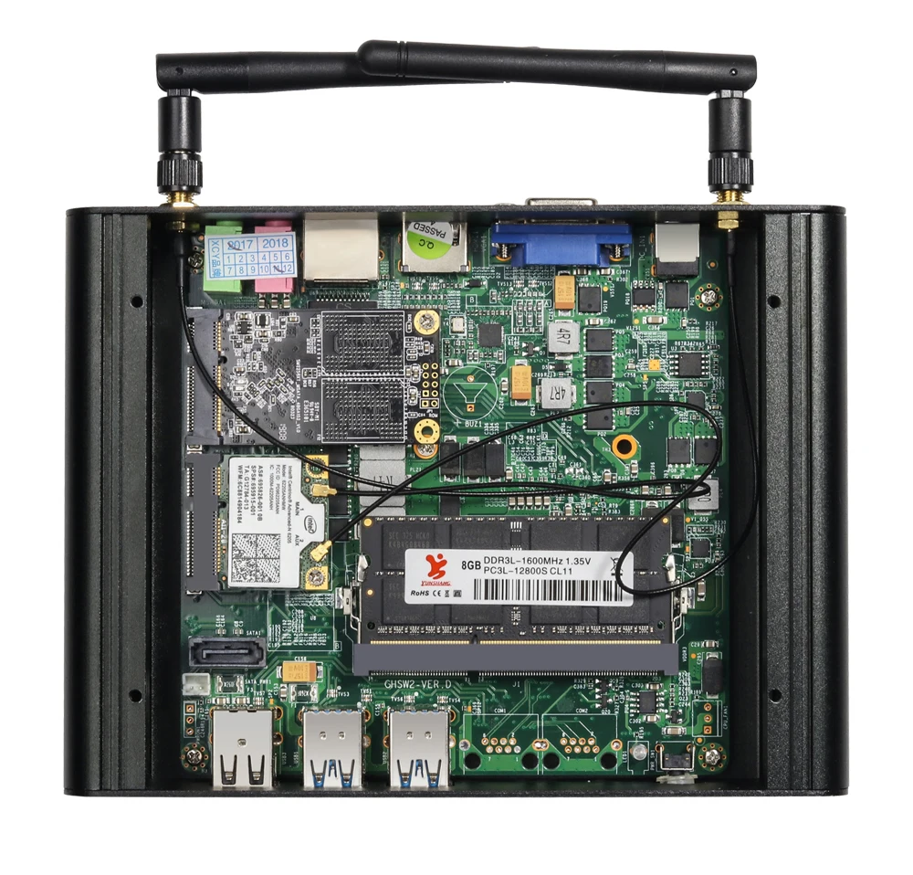 BEBEPC Mini PC Core i7 7500U i5 7200U i3 7100U Windows 10 Compact Desktop PC 4K UHD HTPC HDMI 300M WiFi 6xUSB Micro Computer-5