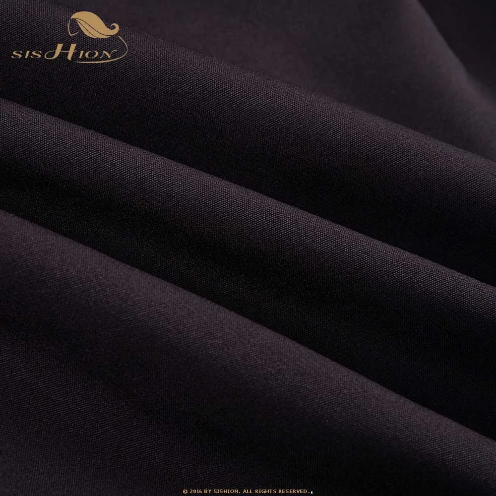 SISHION осень Steetwear модная женская юбка именной обруч стиль темно-черная ажурная юбка на молнии SP0400