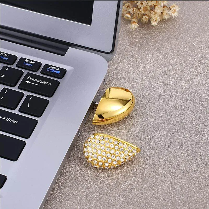 Usb флеш-накопитель модное хрустальное ожерелье в виде ручки металлический Usb флэш-диск 4G 8G 16G 32GB флеш-карта памяти 64G 128G 256GB флешка