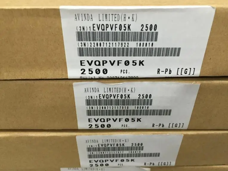 20 шт./лот EVQPVF05K силиконовый переключатель, 6*6*5 сенсорный выключатель, 2 положения нажмите переключатель