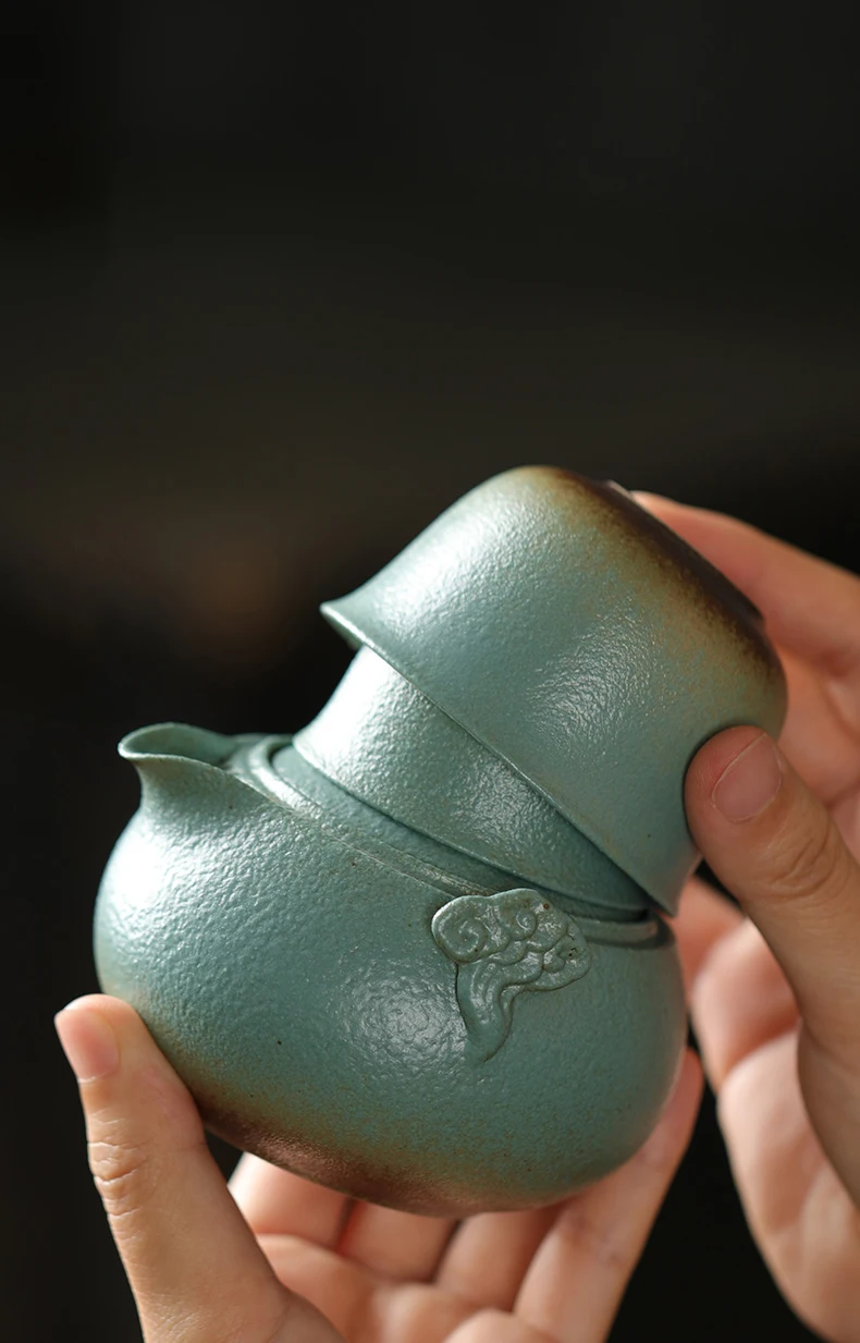 TANGPIN керамические чайники с 2 чаями gaiwan чайный набор портативный дорожный чайный набор Посуда для напитков