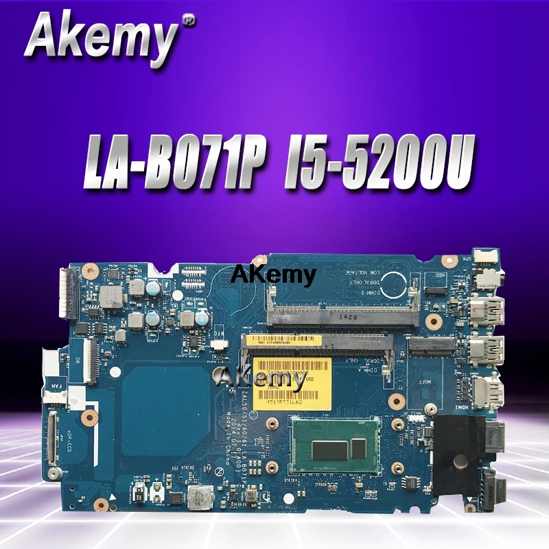 

ZAL50/51/60/61 LA-B071P Laptop motherboard for DELL Latitude 3450 Test original mainboard I5-5200U